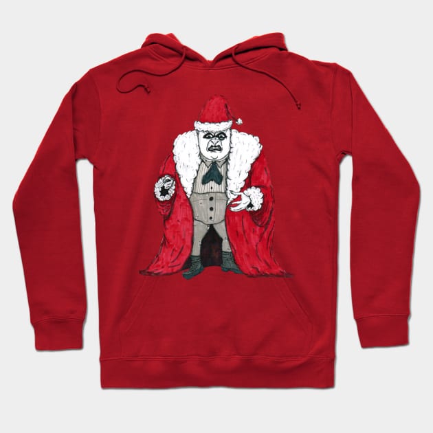 Penguin Claus Hoodie by lowen morrison